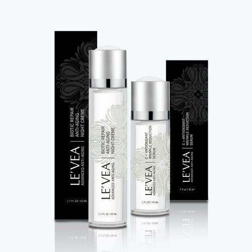Coffret Anti-âge le Vea - Sérum vitamine C & crème de nuit