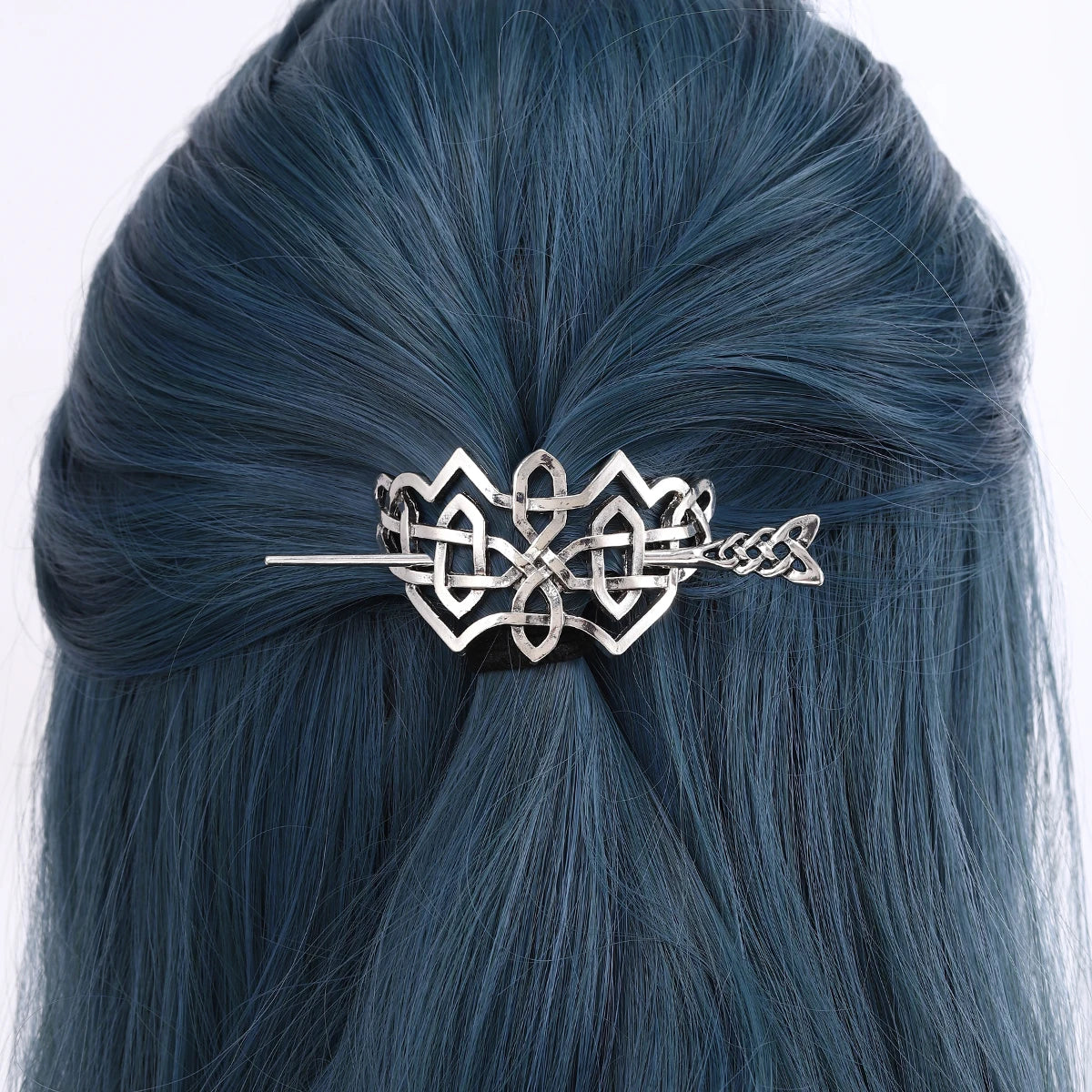 Épingle à cheveux nœud celtique irlandais, accessoire tendance et polyvalent, style viking rétro norvégien