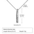 Collier Pendentif Runes Vikings – Acier Inoxydable, Homme & Femme, Cadeau Norse Odin