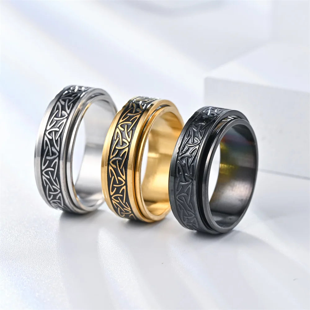 Bague Anti-Stress rotative Noeud Celtique