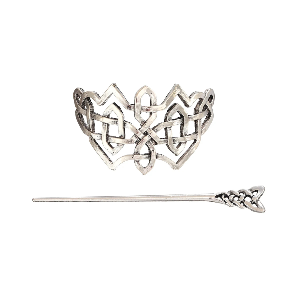 Épingle à cheveux nœud celtique irlandais, accessoire tendance et polyvalent, style viking rétro norvégien