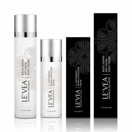 Coffret Anti-âge le Vea - Sérum vitamine C & crème de nuit