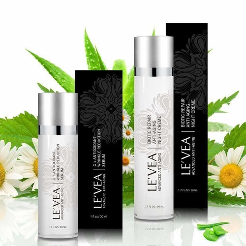 Coffret Anti-âge le Vea - Sérum vitamine C & crème de nuit