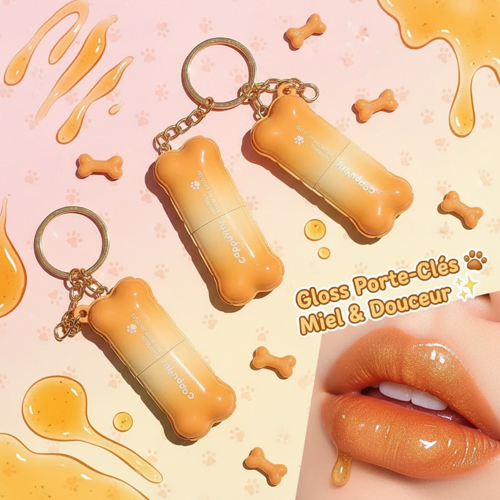 Cappuvini Gloss Porte-Clés Os - Image Vendeuse
